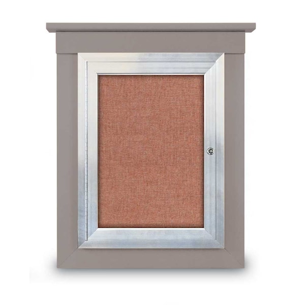 Sliding Glass Enclosed Letterboard, 60"x3